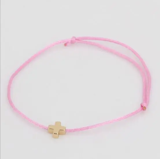 1 шт простой крест браслет из Красной Нити Регулируемый плетение Лаки макраме