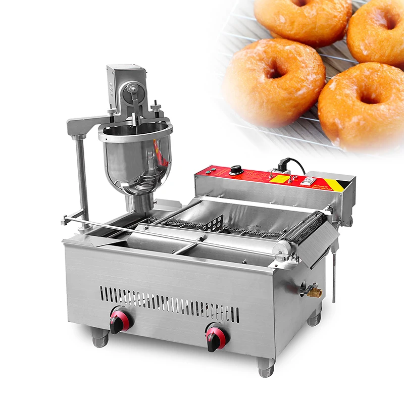 Fully automatic commercial donut machine 25L NP-3 electric heating gas wheat donut machine electric fryer 5KW