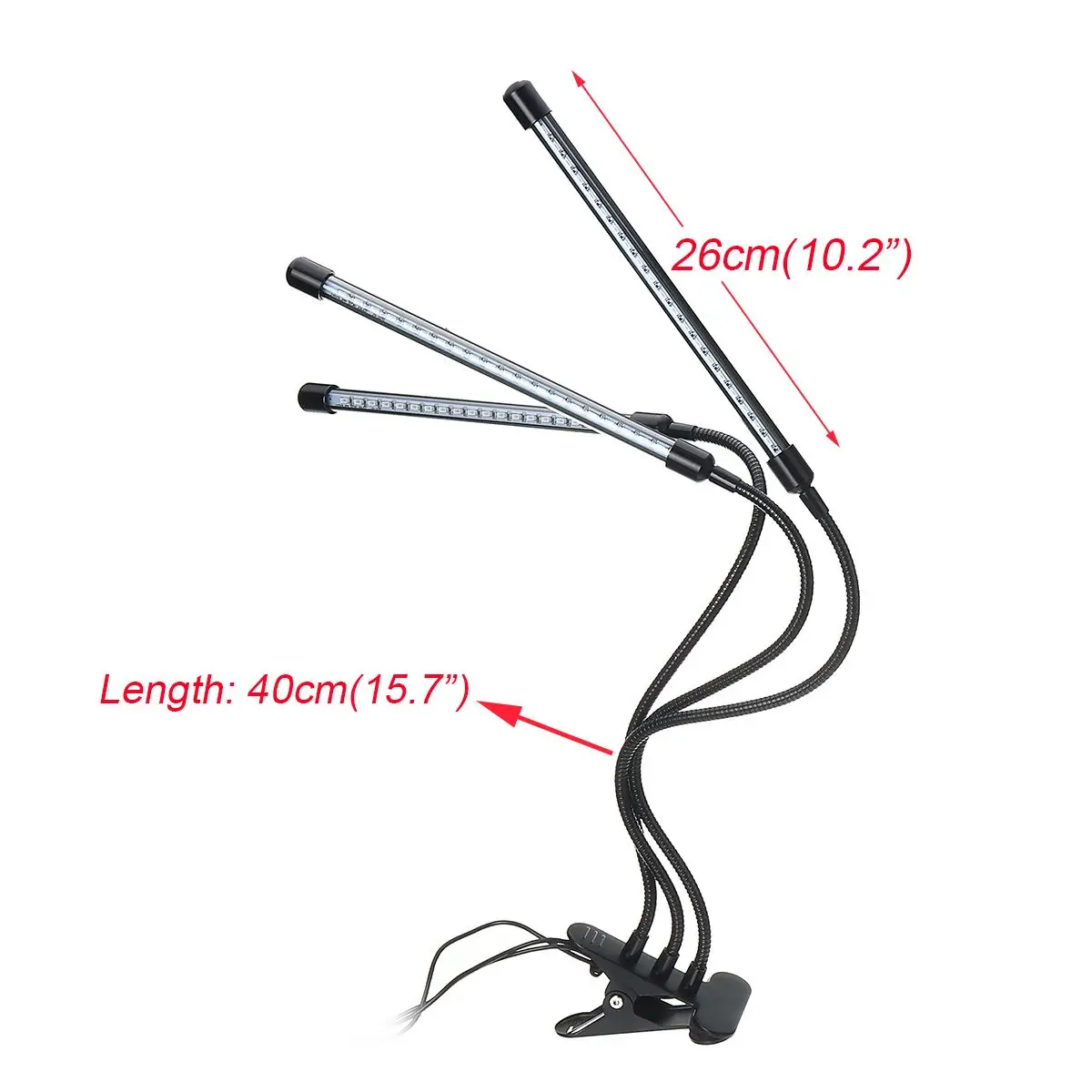 

2/3 Heads LED Grow Light Veg Bloom Lamp Full Spectrum LED Plant Grow Light Indoor Plant Growing Light Greenhouse for Garden