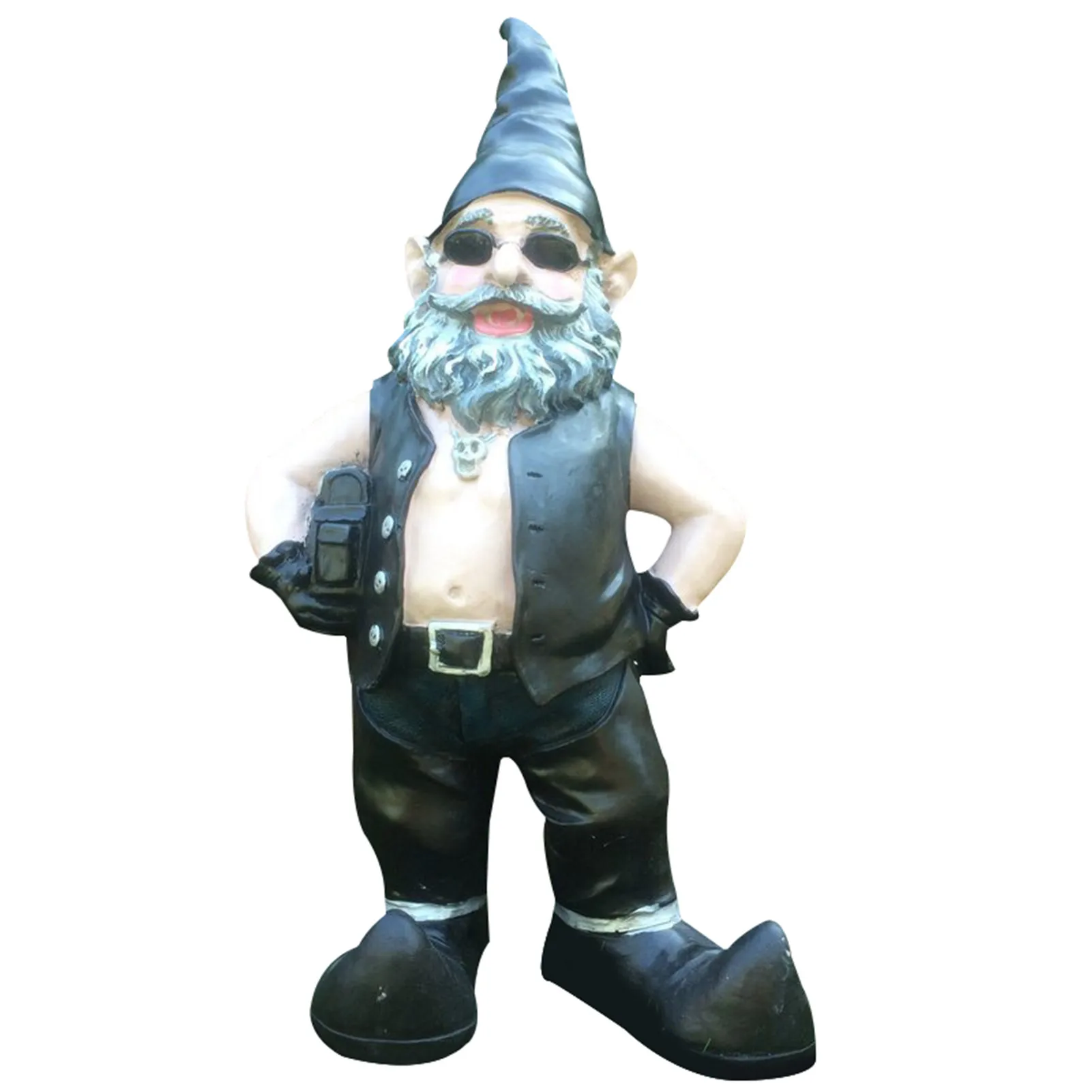 

Gnomes Biker Dude & Babe Motorcycle Gnome Garden Biker Gnome Couple Statues Resin