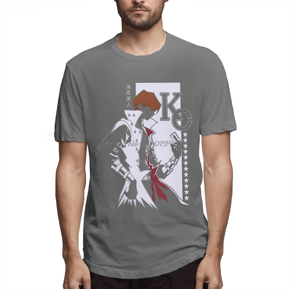 Yugioh Profile сэто Кайба рубашка для мужчин 100% хлопок короткий летний рукав футболка