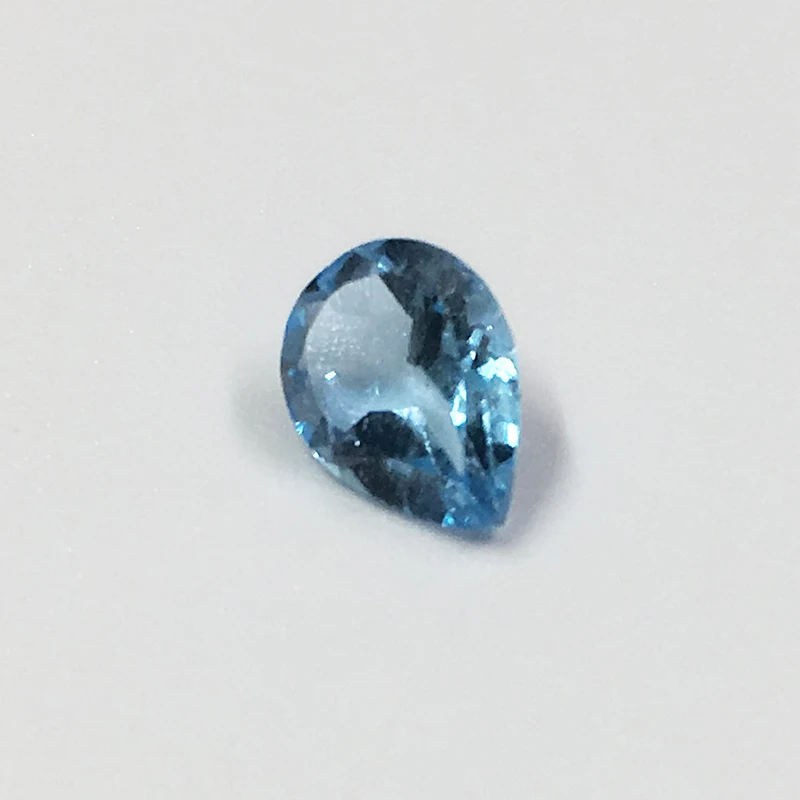 100% натуральный 6*8 мм 0.6ct Натуральный топаз свободный камень для подвески и кольца