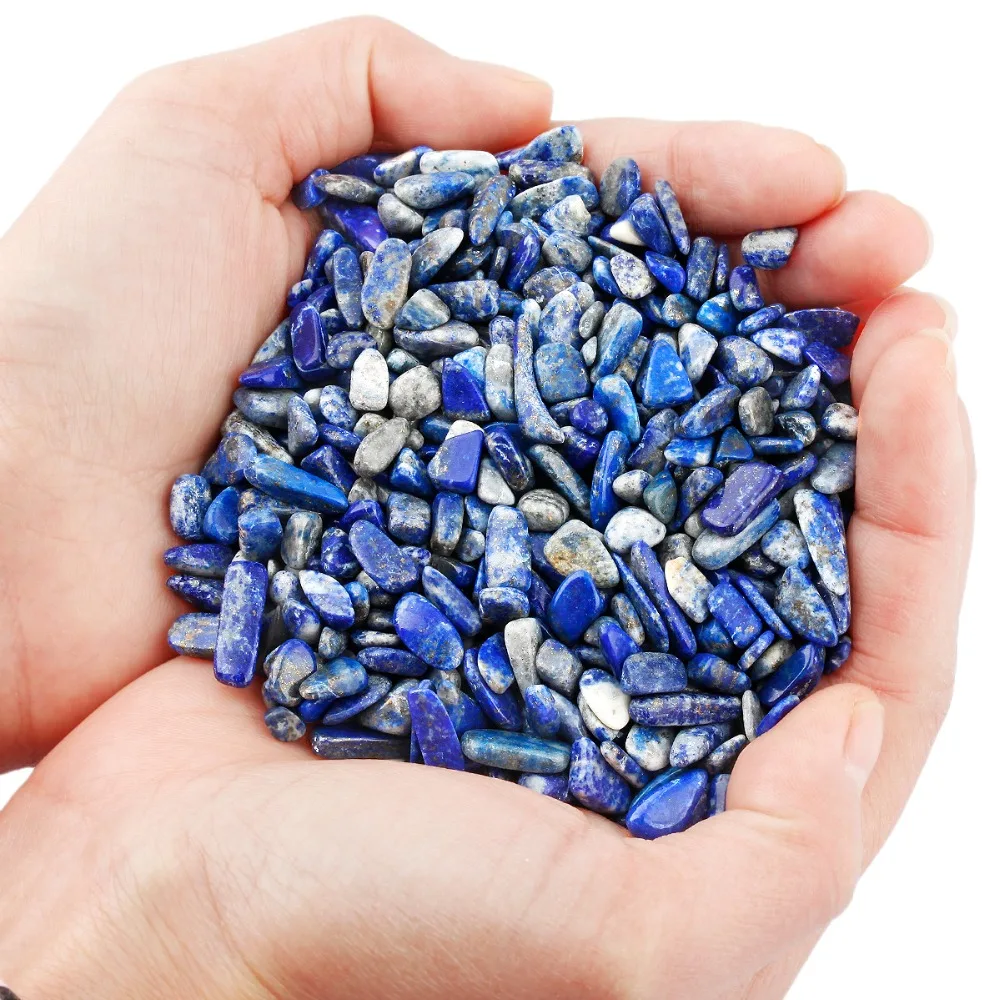 460g Natural Lapis Lazuli Stone Chips Beads Crushed Pieces Irregular Shaped Stones Jewelry Accessory For Making Decoration