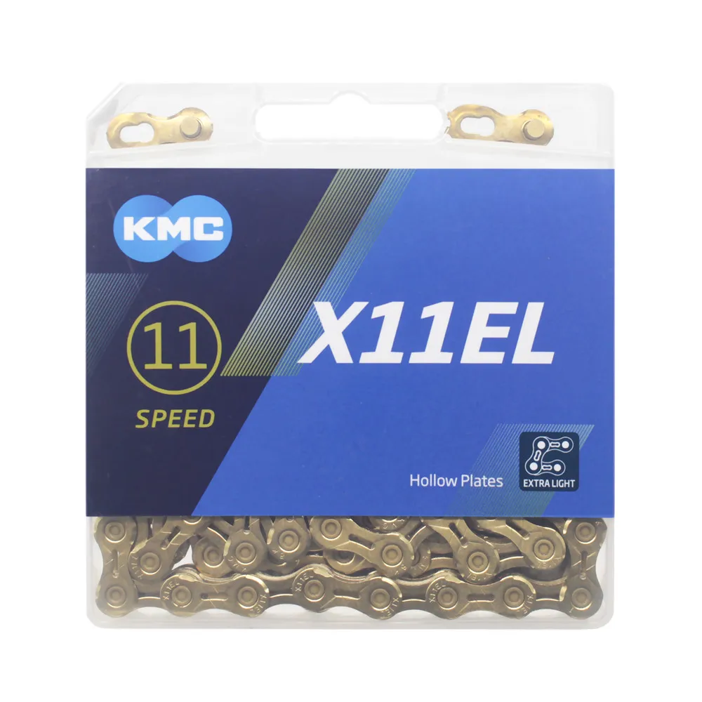 X11EL Gold 118L KMC велосипедная цепь X8 X9 X10 X11 X12 велосипедная цепь 8/9/10/11/12 скоростная дорога MTB шатун Shimano/SRAM 8 9 10 11 12s переключатель 116L - Цвет: X11EL Gold 118L
