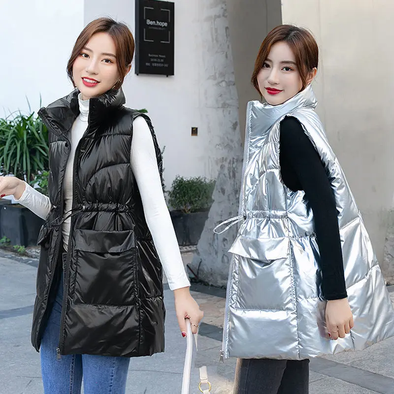 Новинка 2022 осенне-зимний женский жилет с капюшоном Толстая теплая верхняя одежда