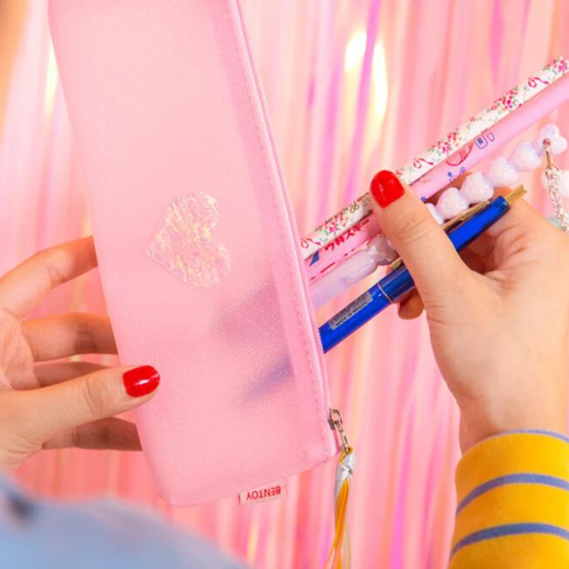 1 шт. милый карандаш из ПВХ в виде сердца|Хранилище для дома и офиса| |