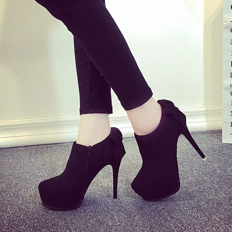 Женские Ботильоны на каблуке шпильке красные свадебные туфли из микрофибры с