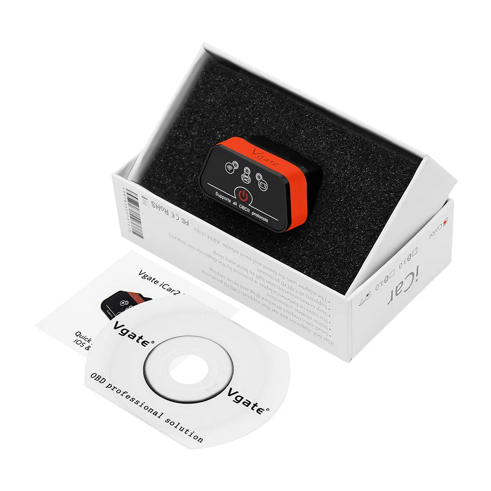 Диагностический сканер Vgate icar2 ELM327 V2.1 беспроводной Wi Fi инструмент для диагностики