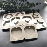 chuangge aromatherapy wax tablets silicone mold diy candle soap heart shape hexagon five pointed star candle making supplies