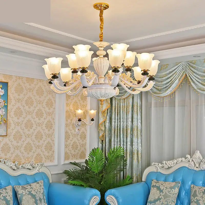 Белая люстра в скандинавском стиле люстры для гостиной потолочные роскошная