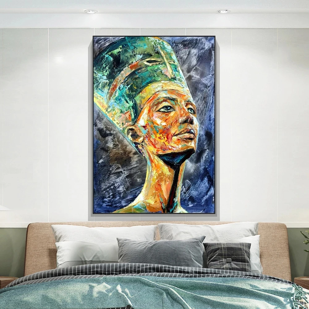 Абстрактная египетская Картина на холсте настенное искусство скандинавские