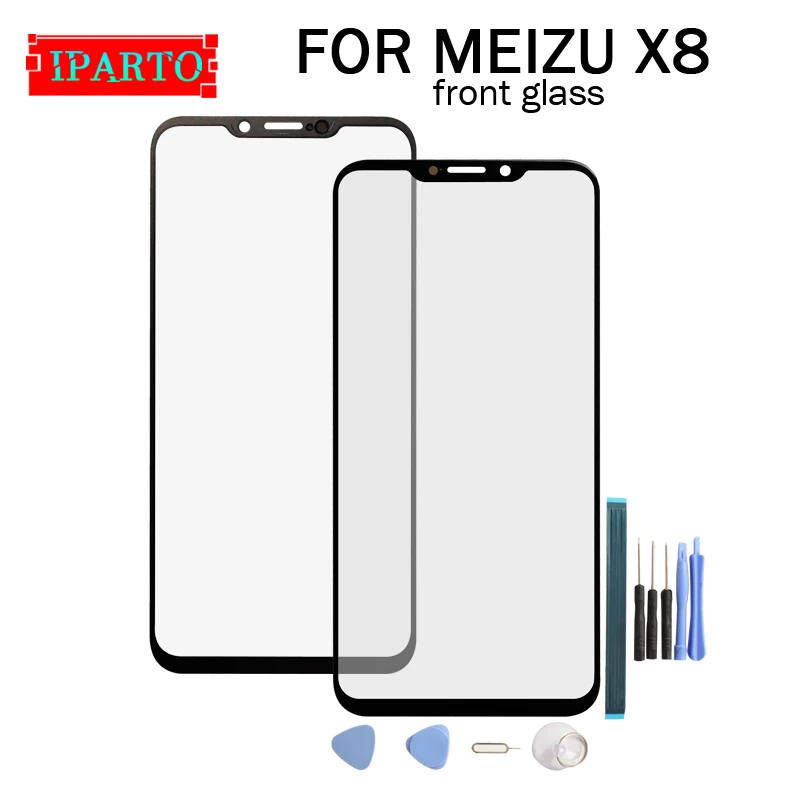 Переднее стекло для Meizu X8 100% новый сенсорный экран внешнее + Инструменты|Экраны