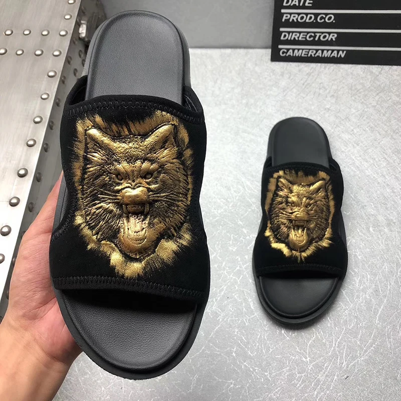 QA0024 оригинальное качество роскошные мужские тапочки известные бренды Высокое