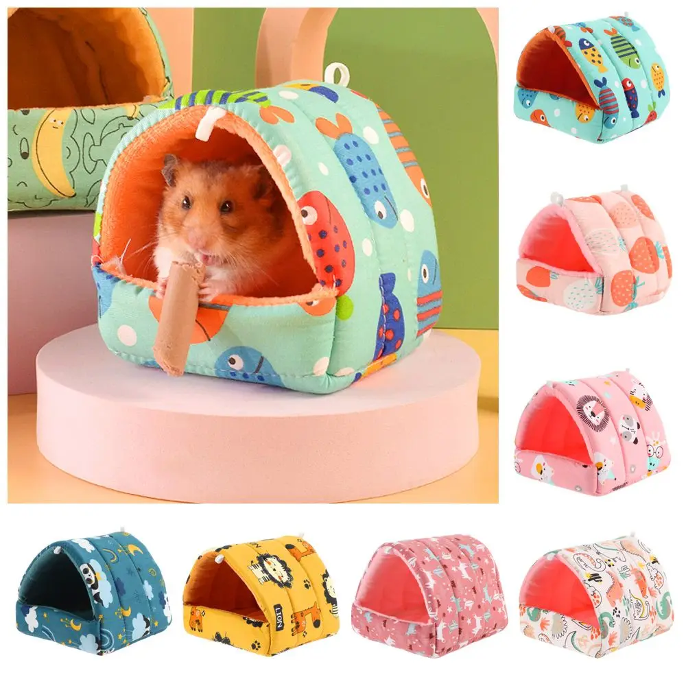 

Colorful Comfortable Winter Rabbit Squirrel Mini Cage Hamster House Warm Mat Small Animal Pet Sleeping Bed Guinea Pig Nest