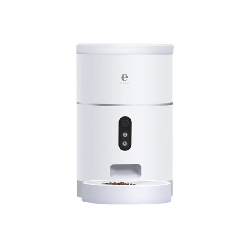 

[Video/WiFi/] 4LAutomatic Pet Feeder Smart Cat Dog Food Dispenser Remote Control APP Timer
