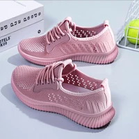 zapatillas mujer 2021 women tennis shoes air cushion gym shoes pink gray mesh female footwear outdoor thick bottom women sneaker