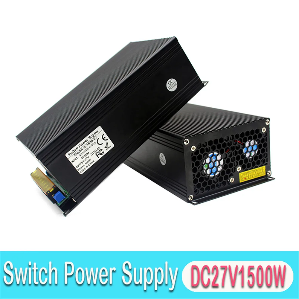 Универсальный переключатель питания DC 27V 1500W Трансформатор 110V 220V AC DC27V SMPS для CCTV