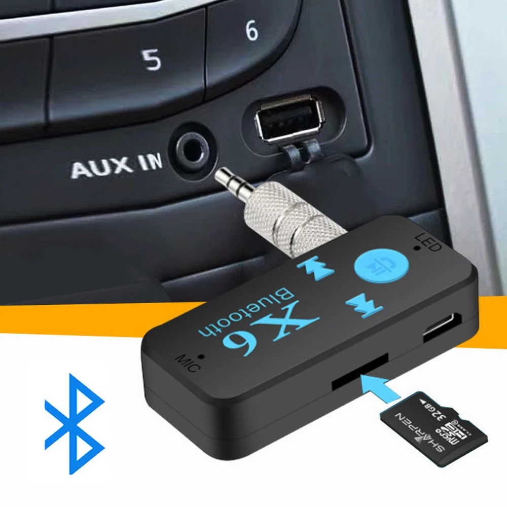 Bluetooth 5 0 приемник 3 мм AUX автомобильный стерео аудио музыкальный плеер с