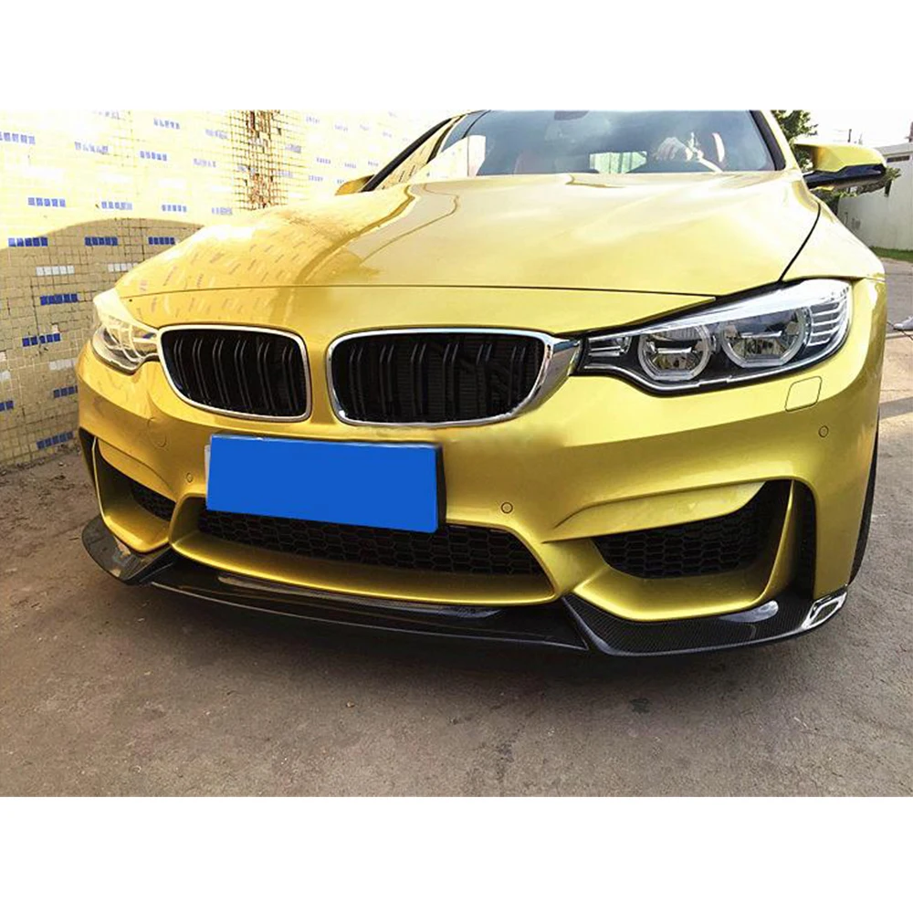 Спойлер для переднего бампера из углеродного волокна BMW F80 M3 F82 F83 M4 Sedan Coupe Convertible 2014