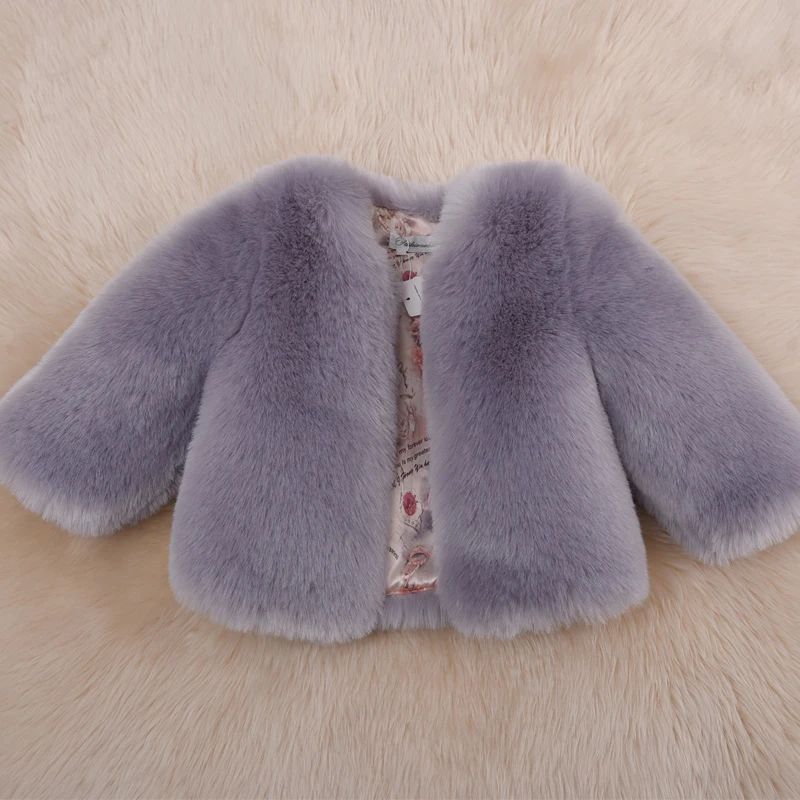 

New Girl Fur Vest Thick Baby Girl Winter Clothes Girls Vest Kids Waistcoat for Girls Snowsuits Kids Vest Faux Fur Children Coats