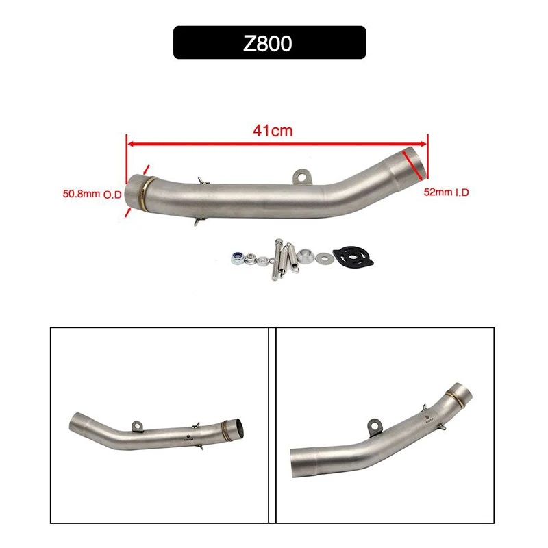 ALCON мотоцикл Слип он выхлопной контакт средняя звеньевая труба для Kawasaki Z750 Z800 Z1000