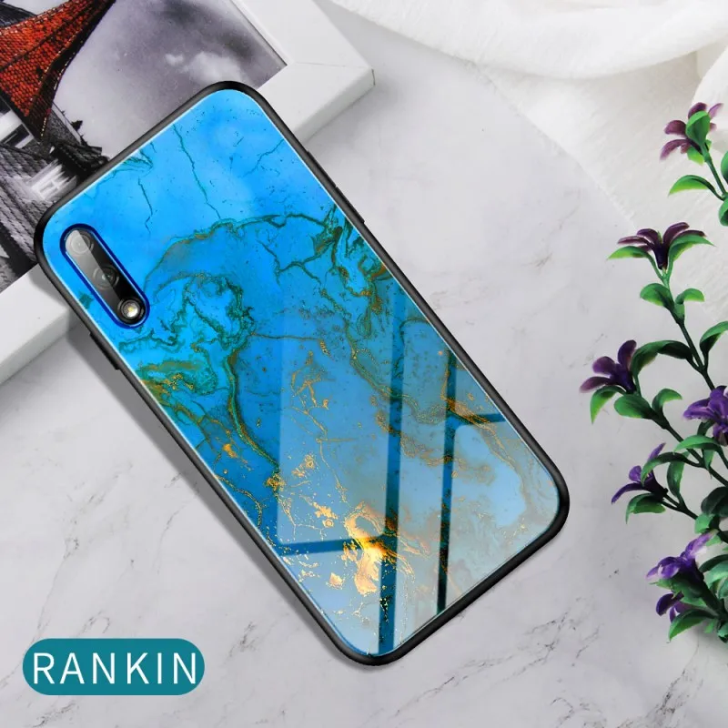 5 Чехол для huawei Honor 9X Pro 10i 20i P Smart Z Y6 Y9 Prime чехол с мраморным покрытием из закаленного стекла для huawei Honor 20 Pro 8A чехол - Цвет: 5