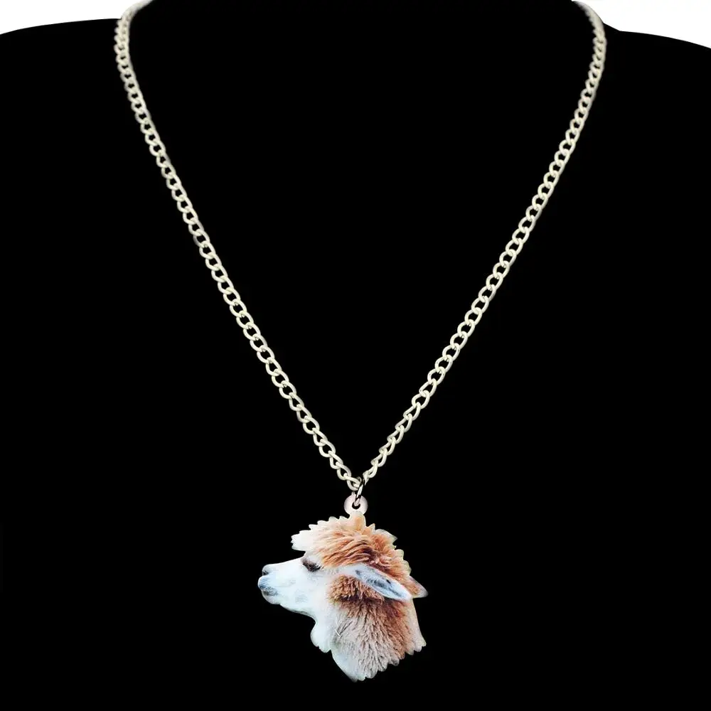 Bonsny акриловые аниме Альпака верблюжья головное ожерелье подвесная цепь чокер