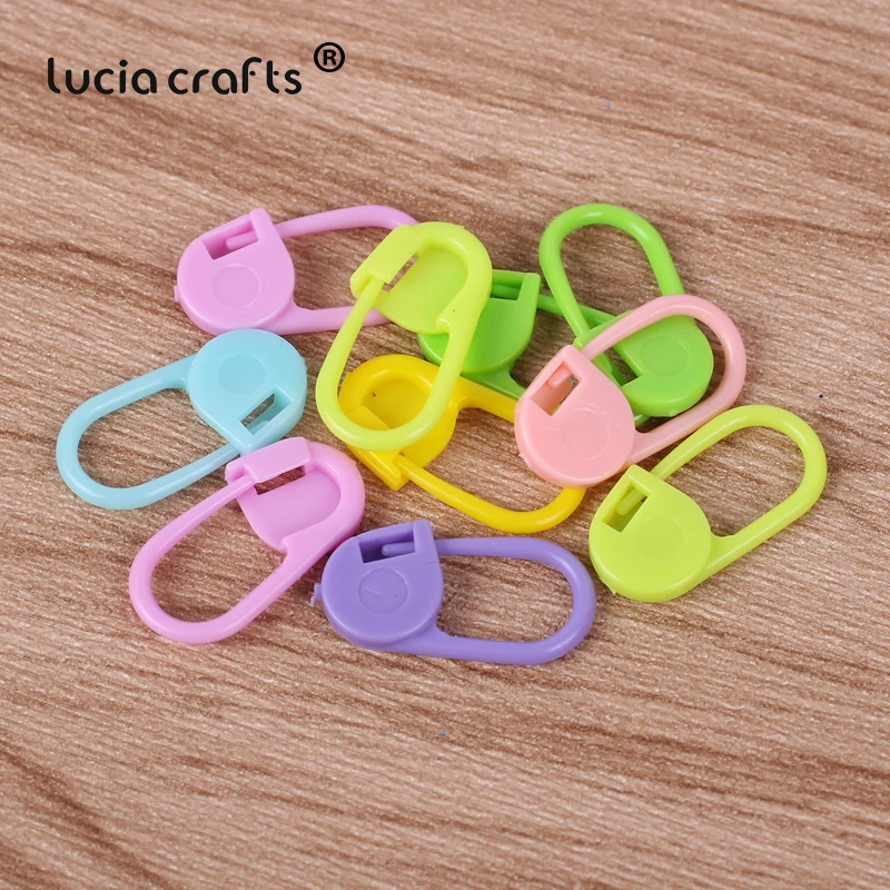 1 набор пластиковых U-образных зажимов для вязания крючком инструментов