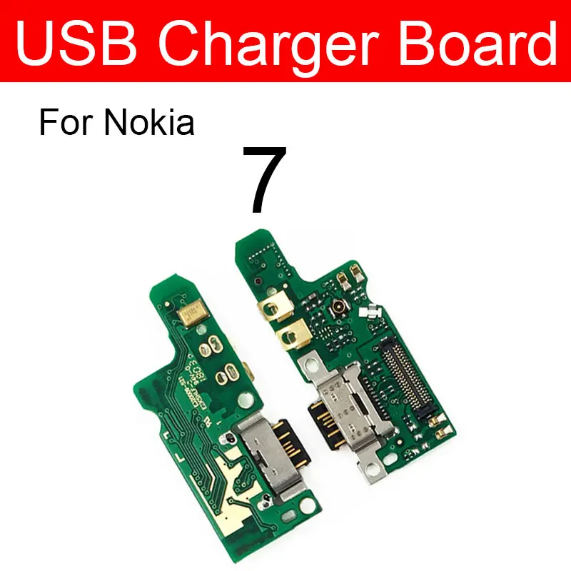 For Nokia 7 Charger USB Jack Board For Nokia 2 2.1 3 3.1 Plus 5 5.1 6 6.1 7 7.1 Plus 8 Charging USB Port Board Module Replacement Parts - Цвет: For Nokia 7