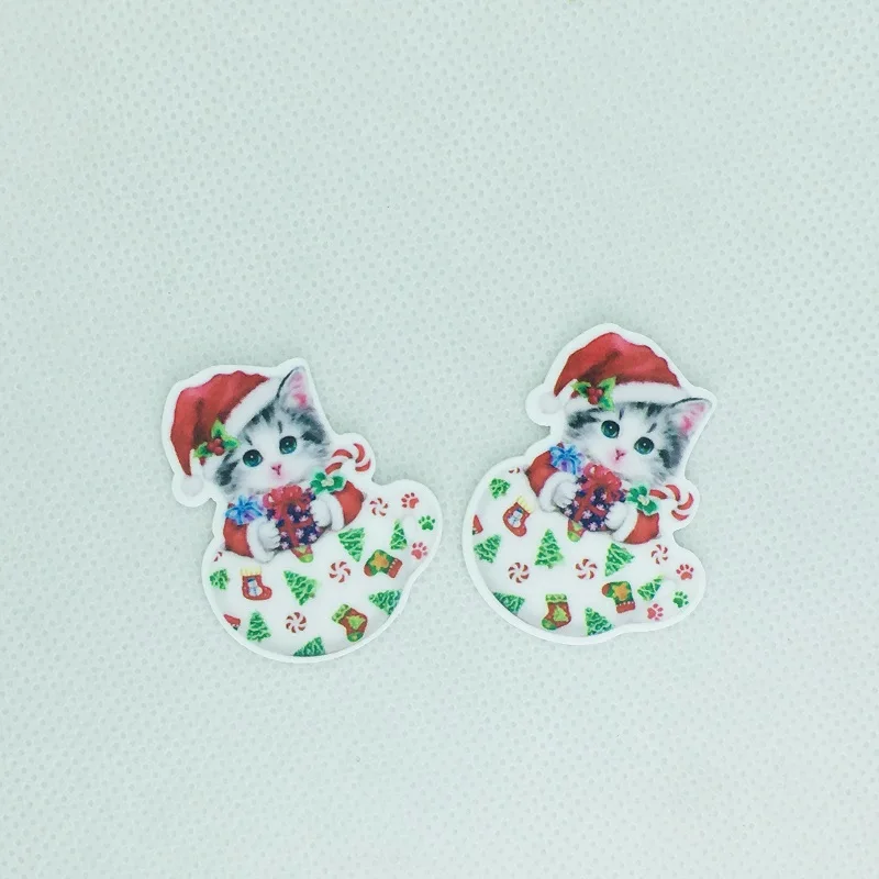 10 шт./лот плоский задник для кошек полимерные Кабошоны аксессуары телефонов