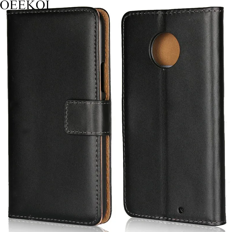 Чехол книжка OEEKOI из натуральной кожи для Moto One Vision/One Pro/G8/E4 Plus/X4/E3/G5/G5 Plus/M/Z/E2/X Style