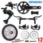 Задний переключатель передач SENSAH для горного велосипеда, 12 Скоростей, велосипедный дисковый тормоз, 1x12 групповой комплект, кассета с цепью XT SLX DEORE M6100, Новинка