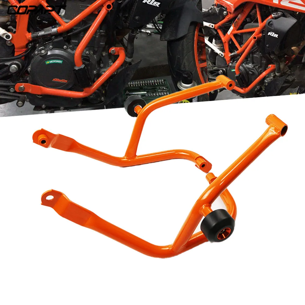 Для Ktm Duke 390 Duke390 2013- аксессуары для мотоциклов защита каркаса ползунок защита двигателя бампер Защита каркаса
