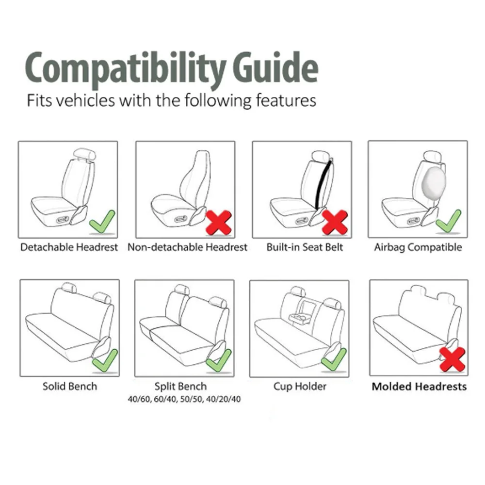 LUNDA Модный комплект чехлов для автомобильных сидений Универсальный