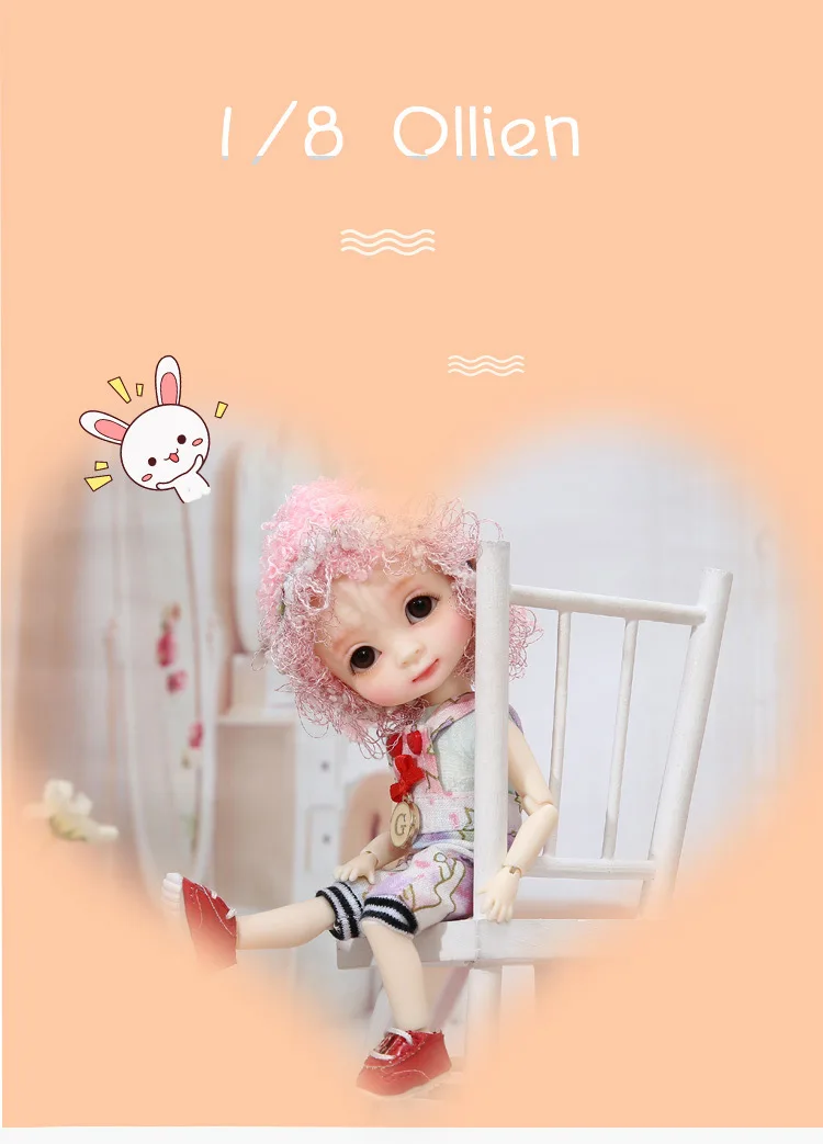 1/8 BJD Ollien Dollbom полный комплект костюм восхитительный милашка голова версии подарок на день рождения или Рождество