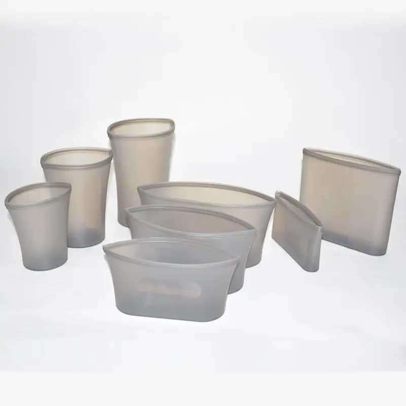 8PCS Cup Bag Bowl 10 шт. мешок для хранения на молнии большой/маленький Подогрев еды свежий Сейд кухонные аксессуары многоразовые замораживание - Цвет: 8PCS Cup Bag Bowl