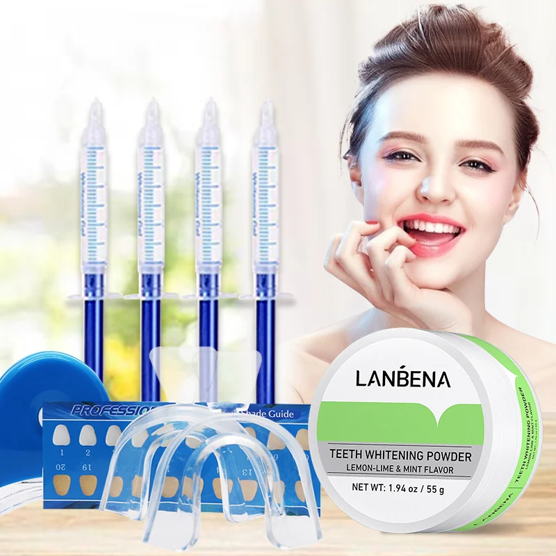 

Отбеливание зубов, 4 шт., гигиена полости рта, порошок для отбеливания зубов