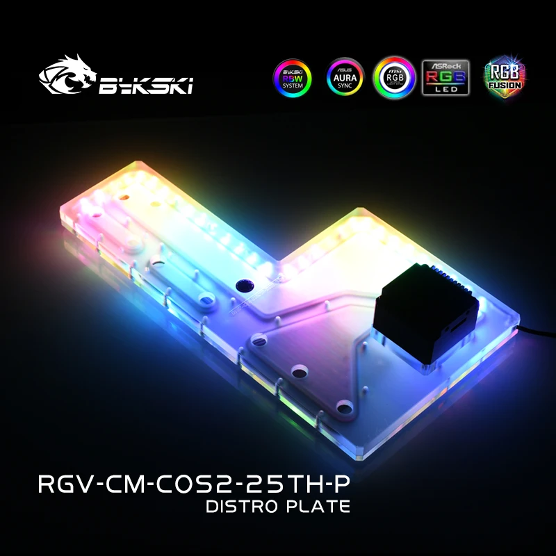 Акриловый бак BYKSKI для CoolerMaster COSMOS II чехол компьютера 3 контакта 5 В блестящий