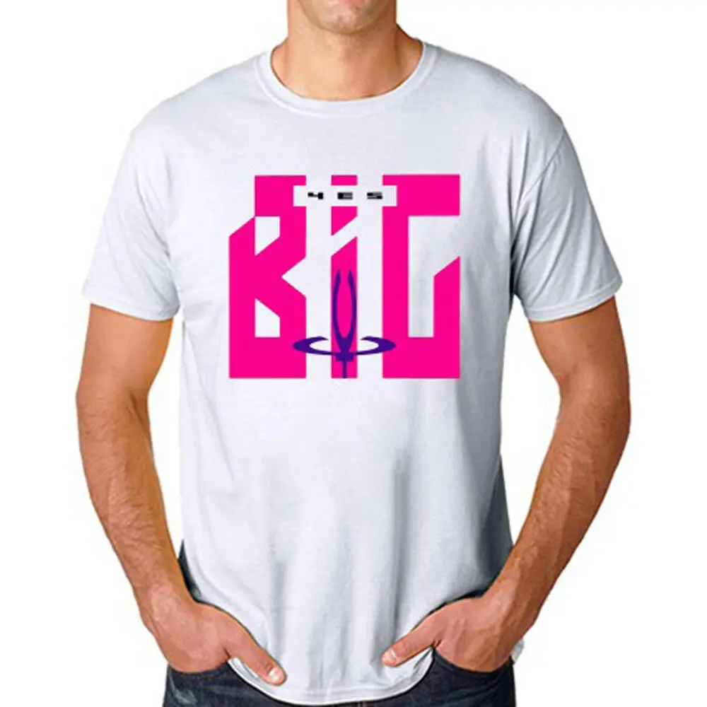 Да группа большой генератор логотип мужская белая футболка Размеры S M L Xl 2Xl