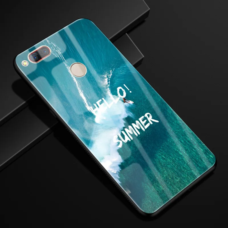 6 For ZTE Z17 mini Case 5.2'' Glass Hard Back Cases For ZTE NUBIA Z17 mini Case Tempered Glass Cover Z17mini Z 17 NX569H NX569j - Цвет: 6