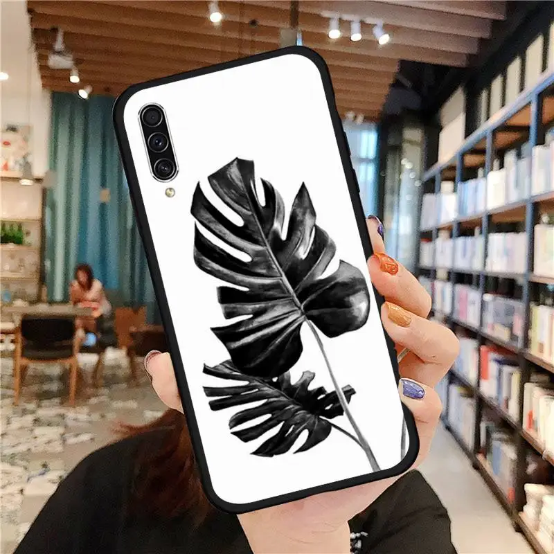 

palm leaves palm trees Phone Case For Samsung galaxy A S note 10 7 8 9 20 30 31 40 50 51 70 71 21 s ultra plus