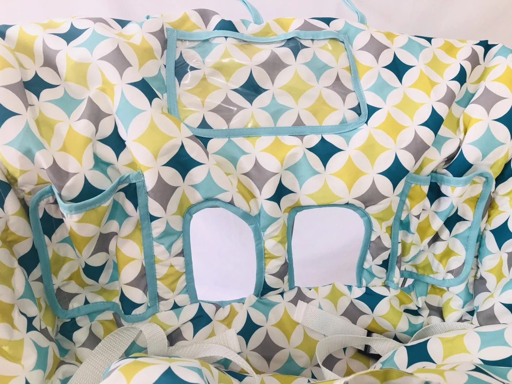 Double Shopping Cart Cover for Twin or Baby Siblings. Guaranteed to Fit