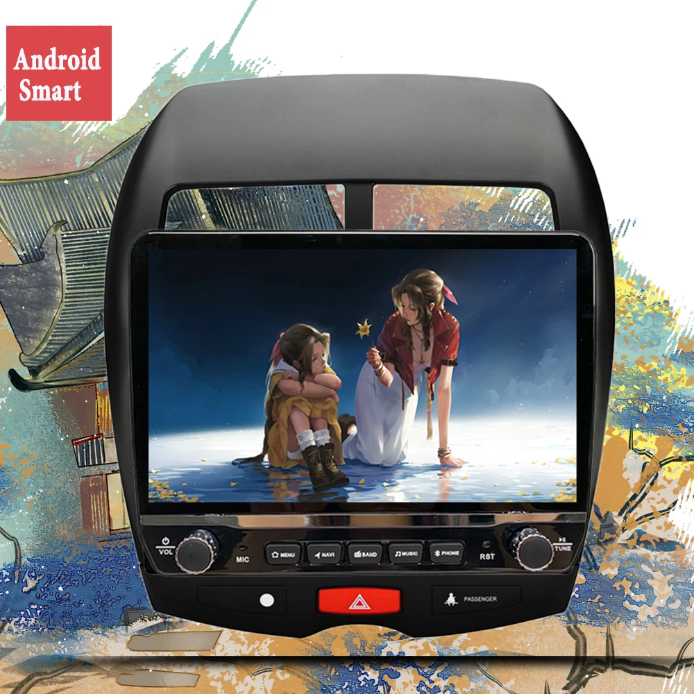 

Octa Core 1280*720 Android 10.0 Car DVD GPS Navigation Player Deckless Car Stereo for Mitsubishi ASX 2010-2019 Headunit Radio