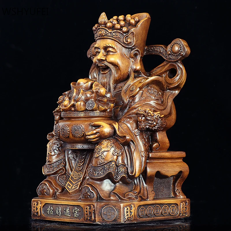 Творчество смолы Бог Статуя Будды символ богатства украшения для дома шкафа