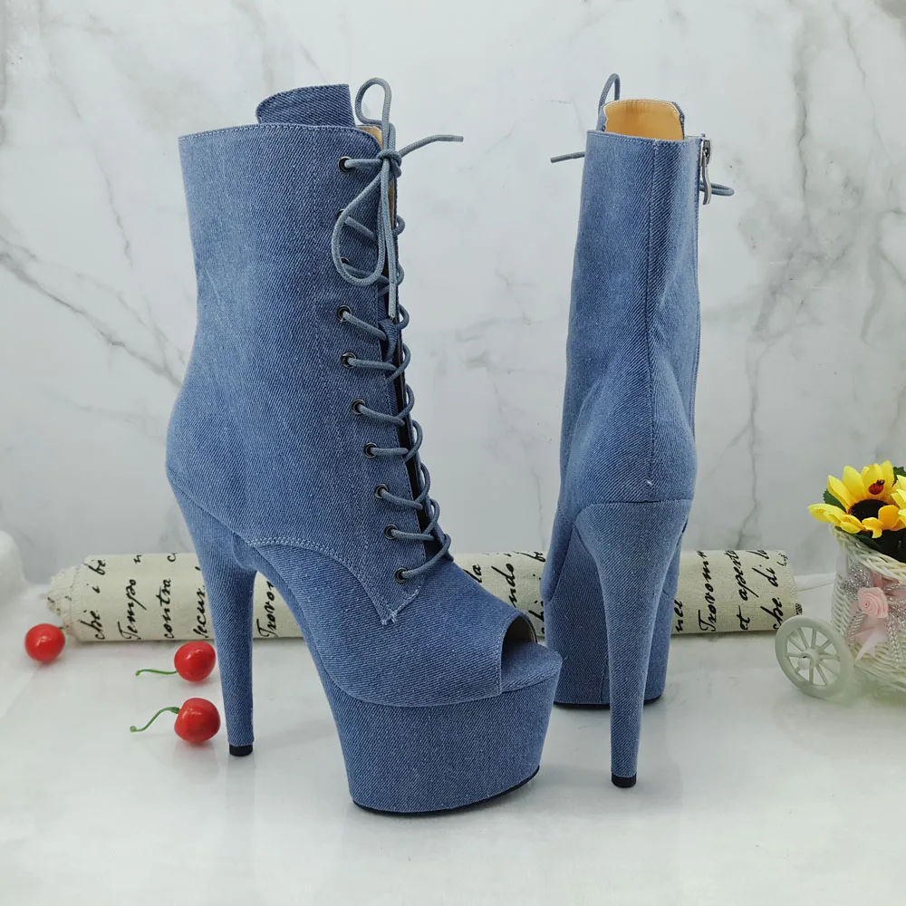 Сапоги Leecabe для танца на шесте сапоги платформе и высоком каблуке с открытым