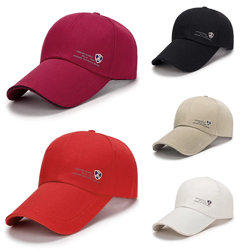 

Fashion Men Canvas Hat Simplicity Sports Cap Outdoor Sun-proof Hat Lengthened Brim Baseball Cap Adjustable Breathable Sun Hat