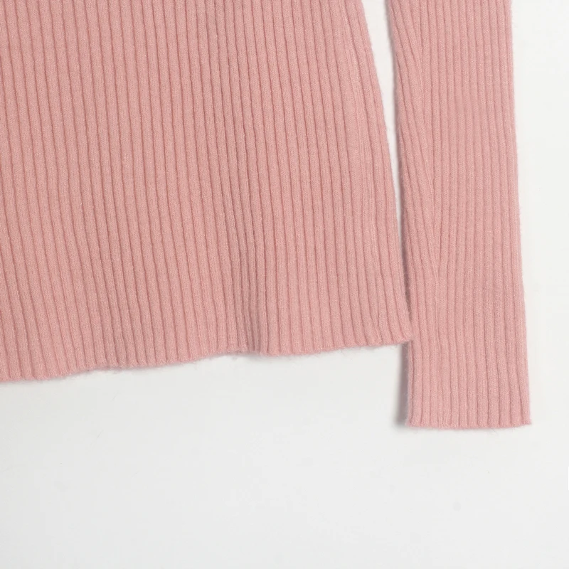 Женский эластичный трикотажный пуловер Wixra базовый джемпер с длинным рукавом на