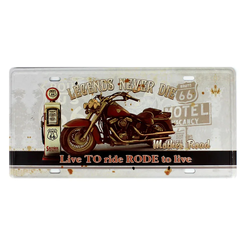 Металлическая пластина в ретро стиле для автомобиля музыкальная Жестяная