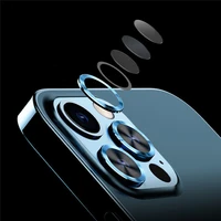 metal phone camera lens protector film for iphone 1313 mini13 pro13 pro max metal ring back camera film glass cover