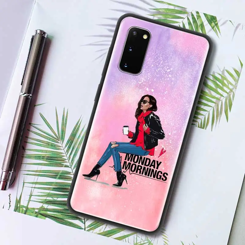 

Soft Case For Samsung Galaxy S21 S20 FE S20 Ultra S10e S10 S20 Plus 5G S8 S9 Plus S7 Fashion Girl Woman Phone Shell Back Cover